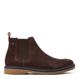 Base London Mens Hooper Suede Chelsea Boots - Brown - Daley Footwear