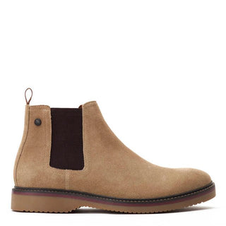 Base London Mens Hooper Suede Chelsea Boots - Sand - Daley Footwear