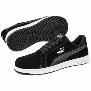 PUMA Iconic Suede Low Safety Trainers - Black - Daley Footwear