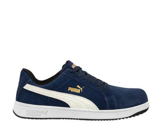 PUMA Iconic Suede Low Safety Trainers - Navy - Daley Footwear