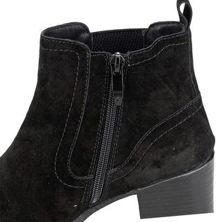 Womens Black Real Swade Inside Zip Ankle Boot - Daley Footwear